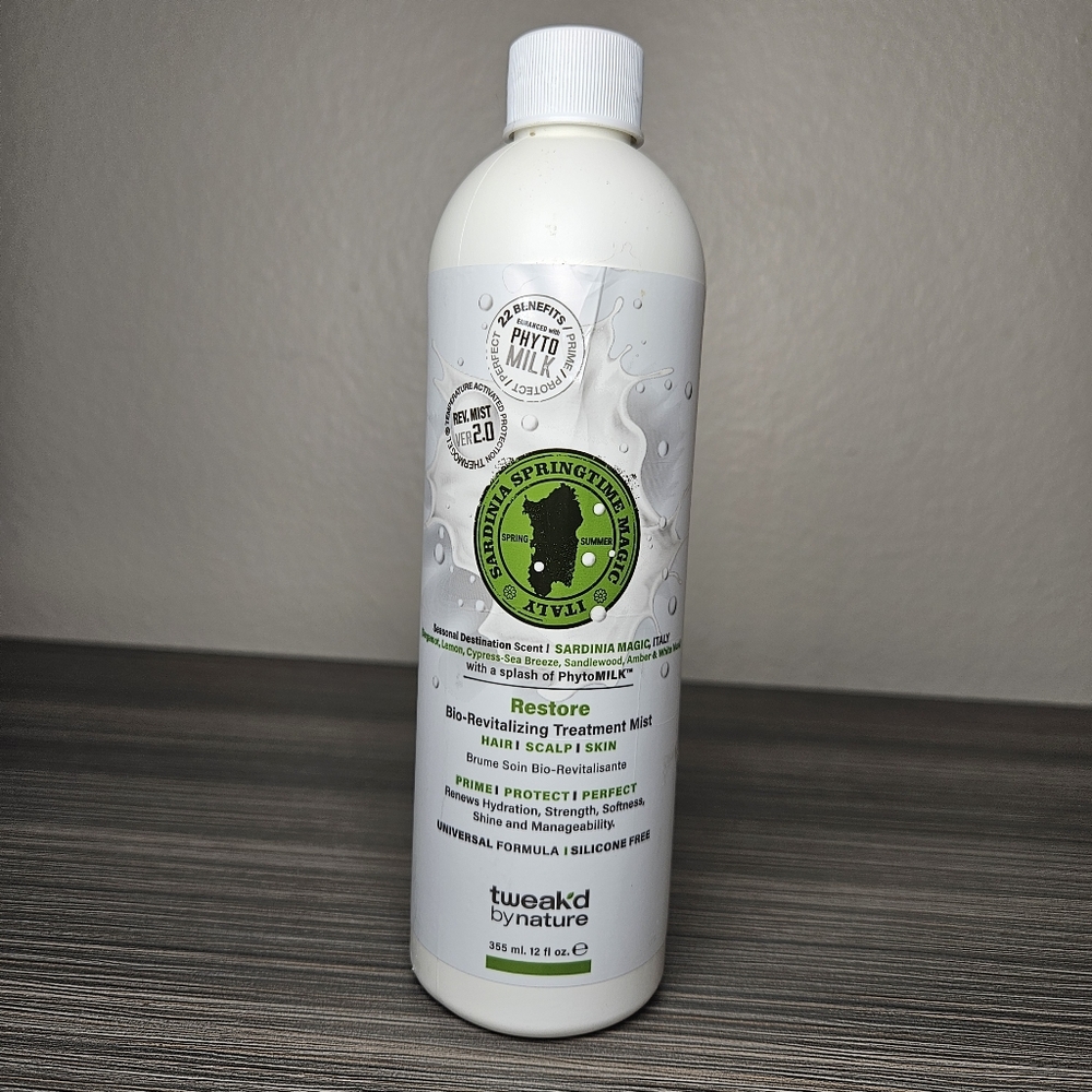Tweak'd by Nature Restore Bio Revitalizing Treatment Sardinia Magic 12oz NEW